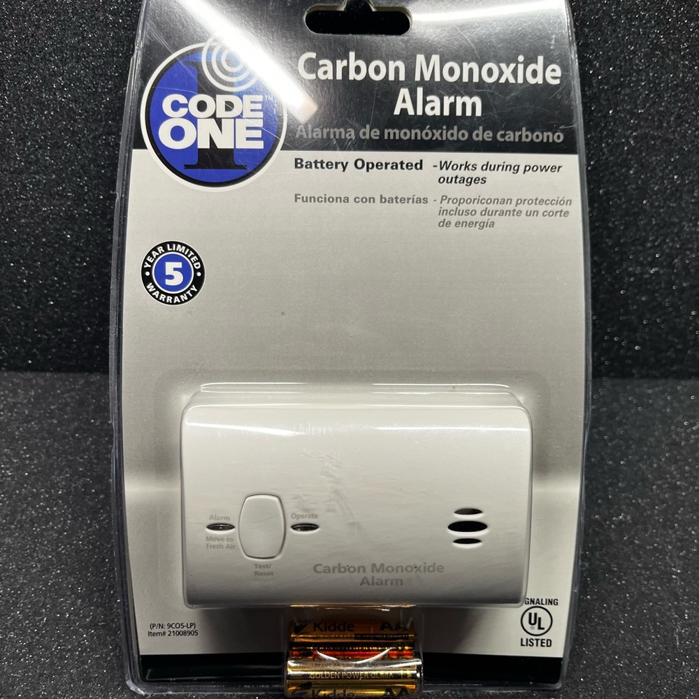 White Carbon Monoxide Alarm